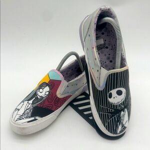 Disney Nightmare Before Christmas Low Top Slip-On Sneakers Women's Size 7.5